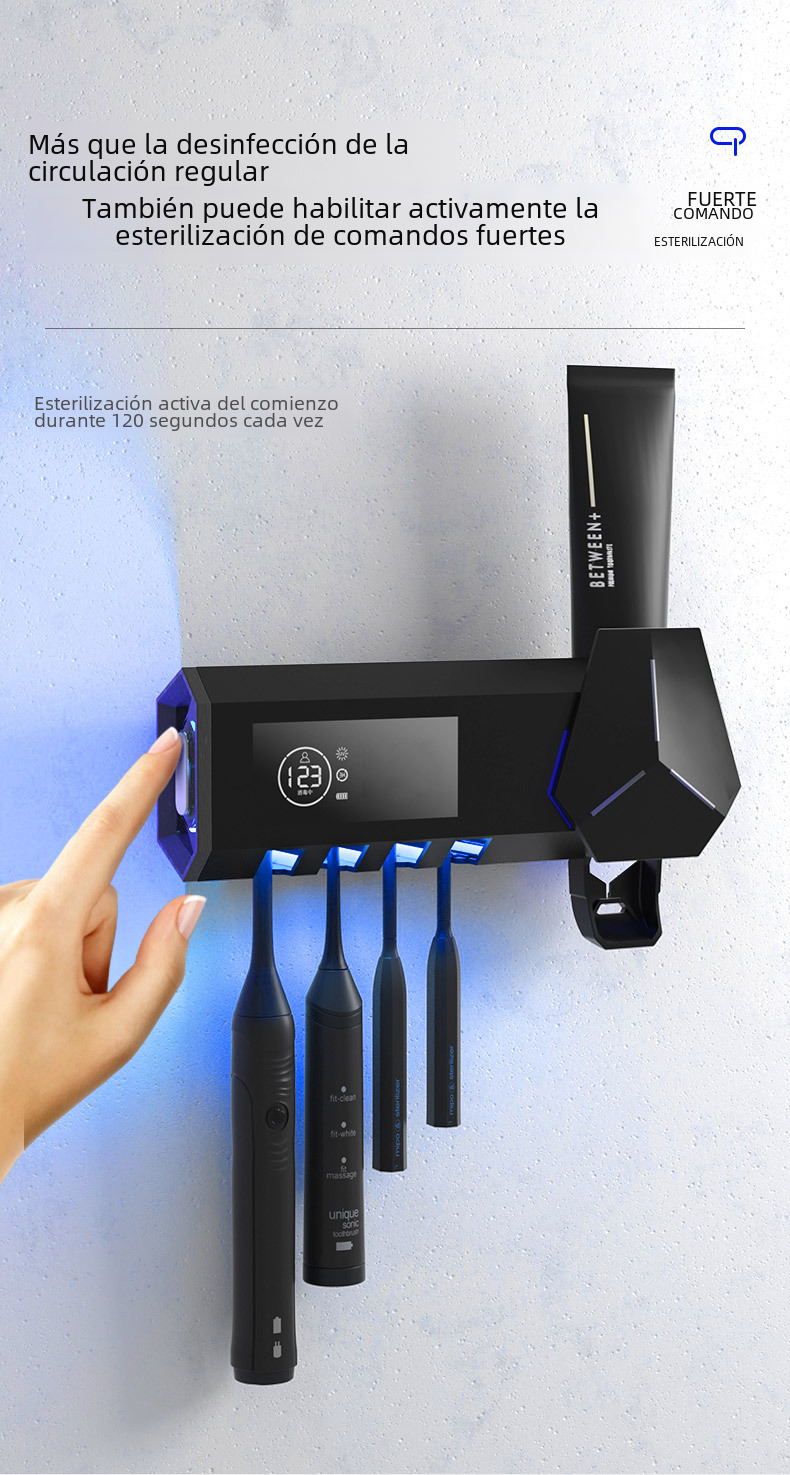 C8 UVC Toothbrush Sterilizer – Dual Mode UV Sanitizer
