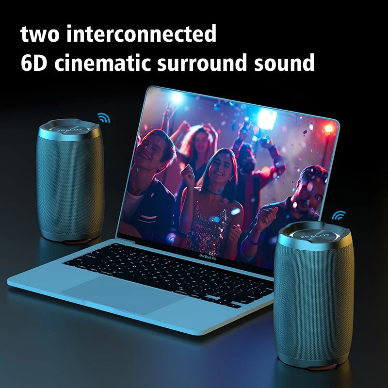 Zealot S49 Portable Bluetooth Speaker – 20W with 360° Surround Sound