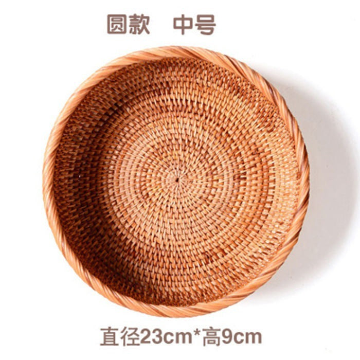 Handmade Vietnamese Wicker Basket Set – 3-Piece Boho Home Decor