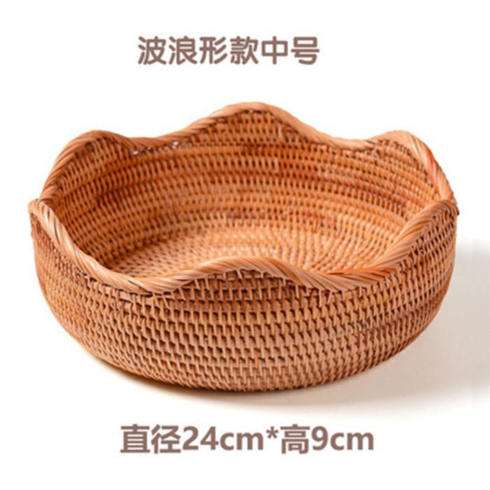 Handmade Vietnamese Wicker Basket Set – 3-Piece Boho Home Decor
