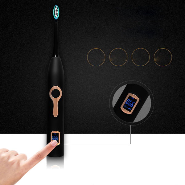 Smart Sonic Electric Toothbrush with LCD Display – Whitening & Deep Clean