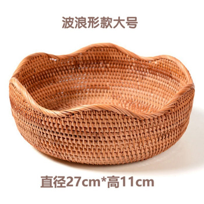 Handmade Vietnamese Wicker Basket Set – 3-Piece Boho Home Decor