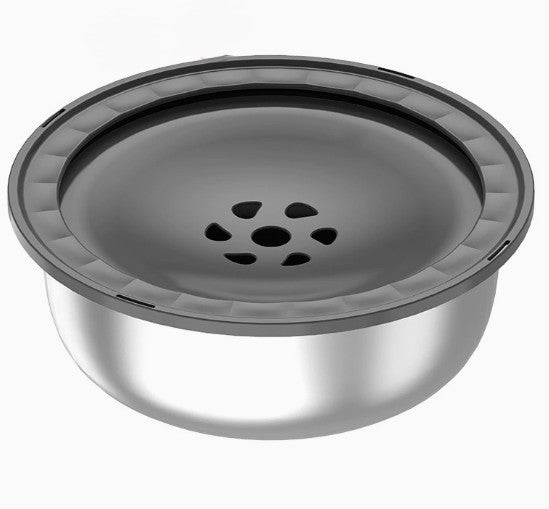 Stainless Steel Pet Water Bowl – Large with Anti-Splash Guard