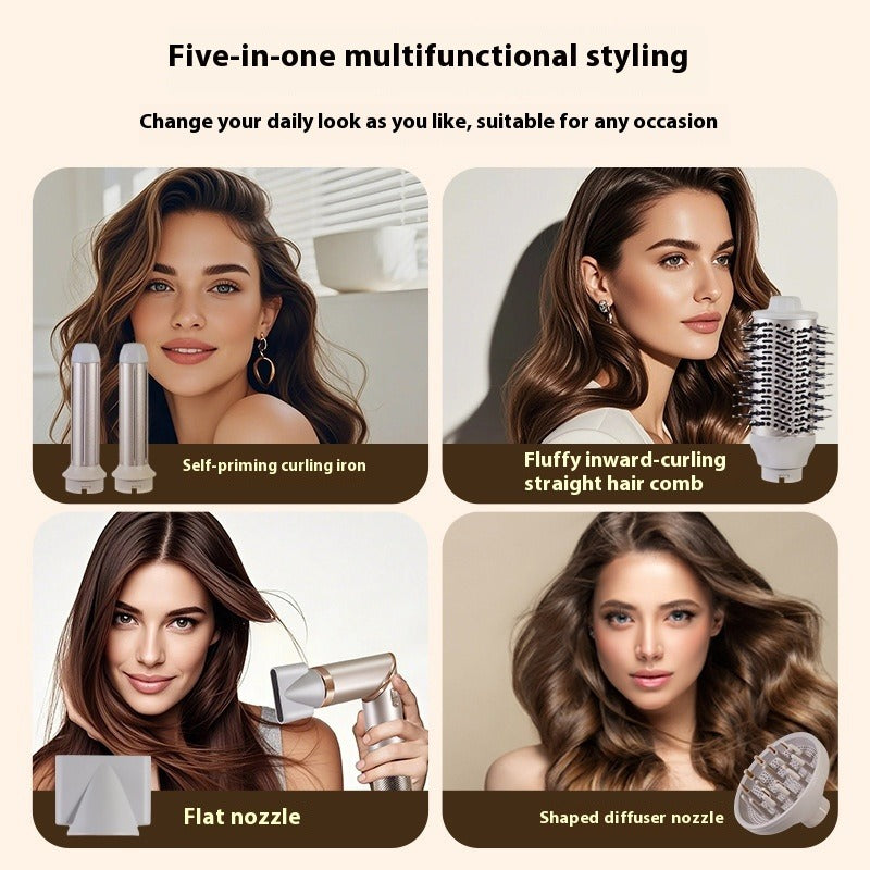 5-in-1 Multifunctional Hair Dryer – Dry, Style & Curl in One Tool