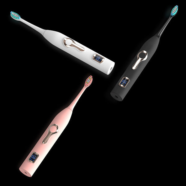 Smart Sonic Electric Toothbrush with LCD Display – Whitening & Deep Clean