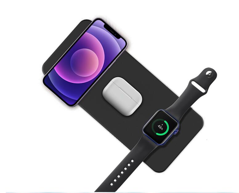 3-in-1 Fast Wireless Charger – 15W for iPhone, AirPods & Apple Watch