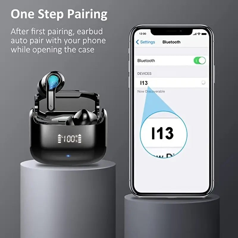 TWS Wireless Earbuds with ENC – 7-Hour Battery & Crystal-Clear Calls