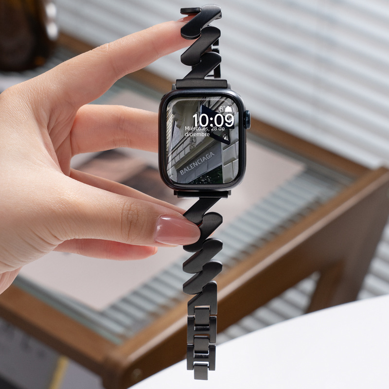 Metallic Wave Apple Watch Band – Compatible with iWatch Series 5 6 7 8