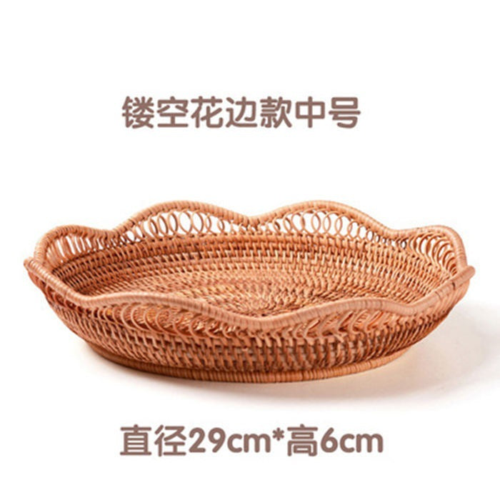 Handmade Vietnamese Wicker Basket Set – 3-Piece Boho Home Decor