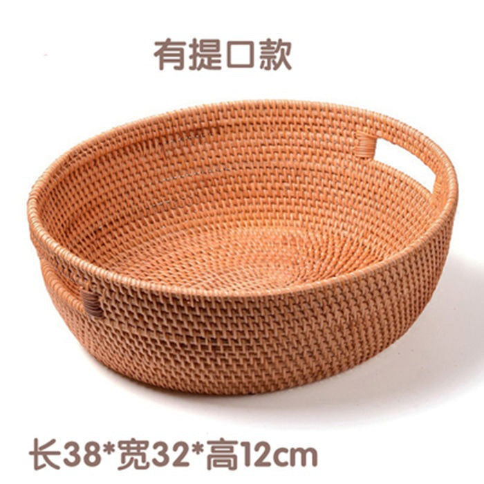 Handmade Vietnamese Wicker Basket Set – 3-Piece Boho Home Decor