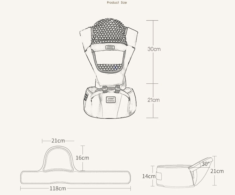Multifunctional Baby Carrier – Ergonomic with Breathable Mesh