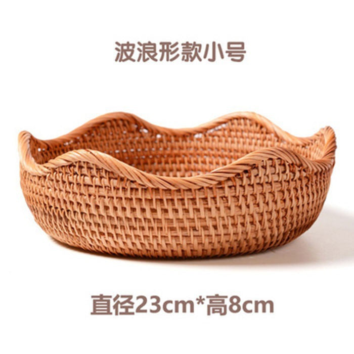 Handmade Vietnamese Wicker Basket Set – 3-Piece Boho Home Decor