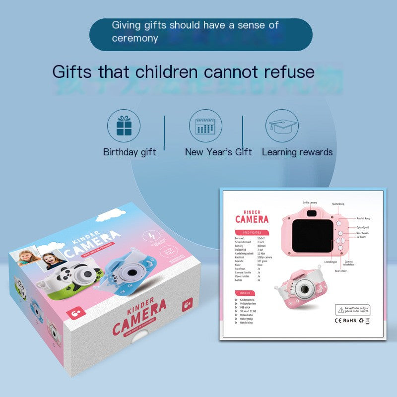 Panda Kids Digital Camera – Cute Cartoon Camera for Boys & Girls