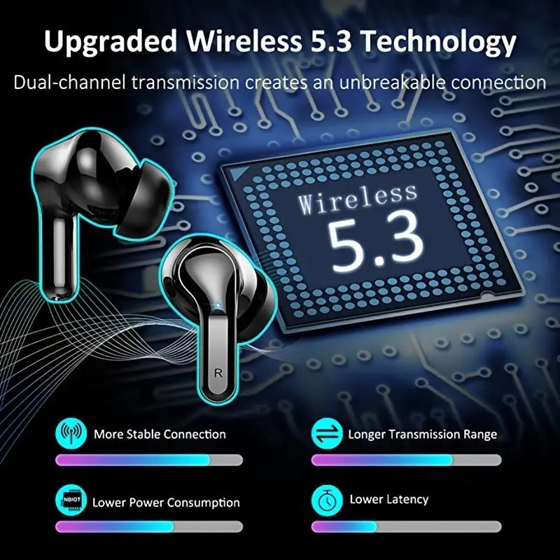 TWS Wireless Earbuds with ENC – 7-Hour Battery & Crystal-Clear Calls
