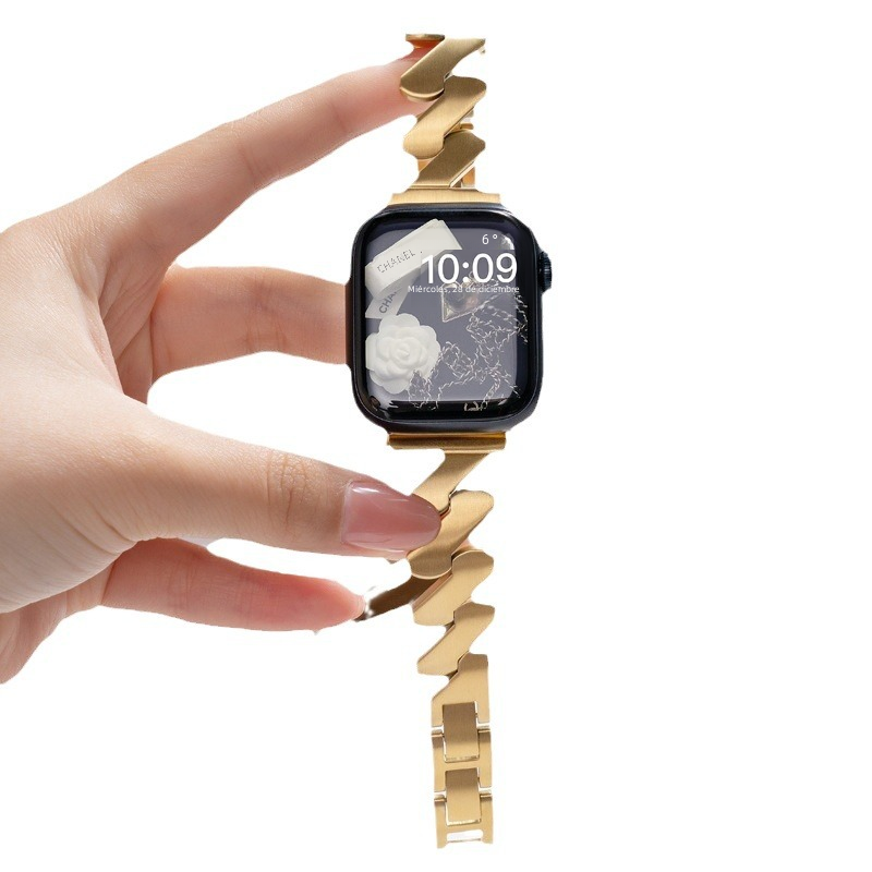 Metallic Wave Apple Watch Band – Compatible with iWatch Series 5 6 7 8