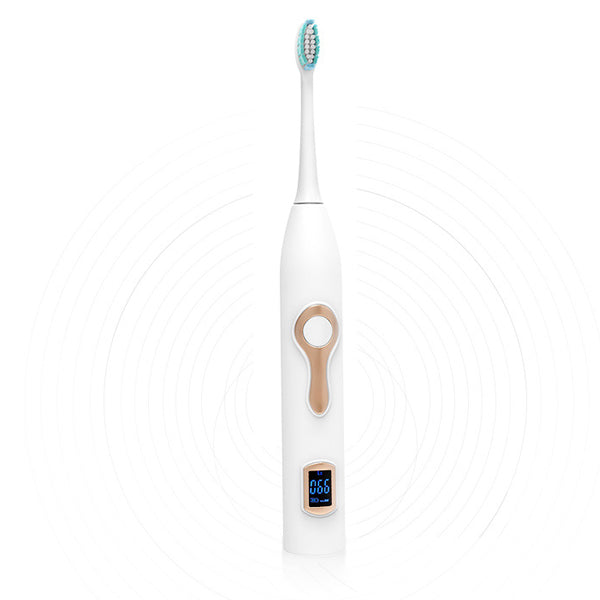 Smart Sonic Electric Toothbrush with LCD Display – Whitening & Deep Clean