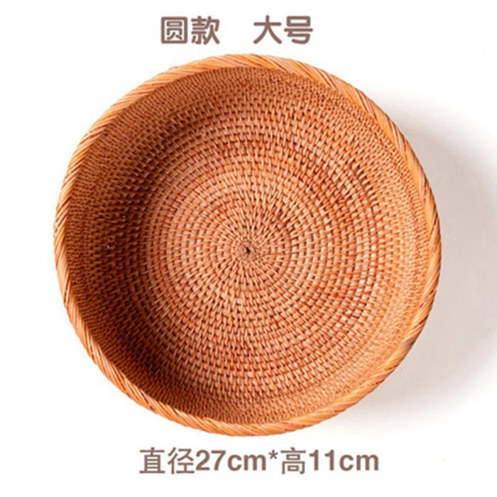 Handmade Vietnamese Wicker Basket Set – 3-Piece Boho Home Decor