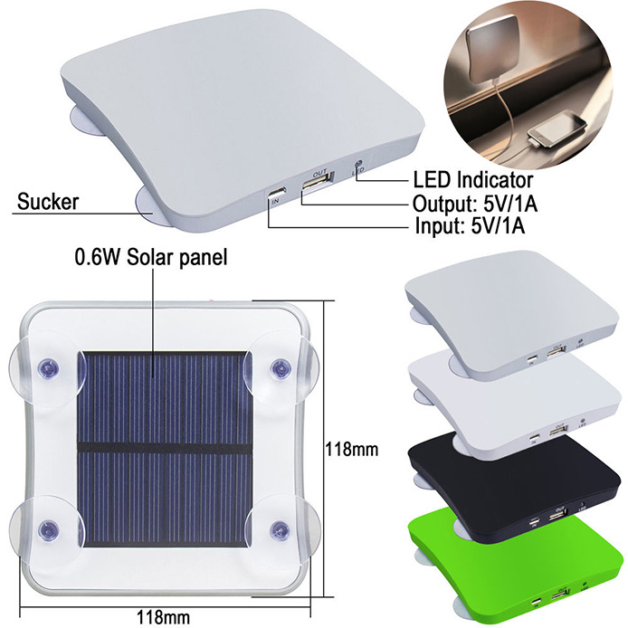 Solar Portable Charger – Suction Cup Power Bank for Any Surface
