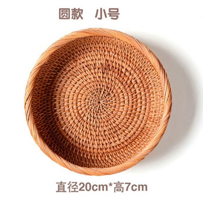 Handmade Vietnamese Wicker Basket Set – 3-Piece Boho Home Decor