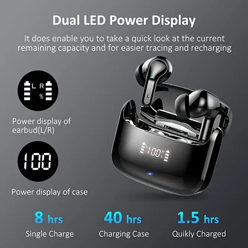 TWS Wireless Earbuds with ENC – 7-Hour Battery & Crystal-Clear Calls